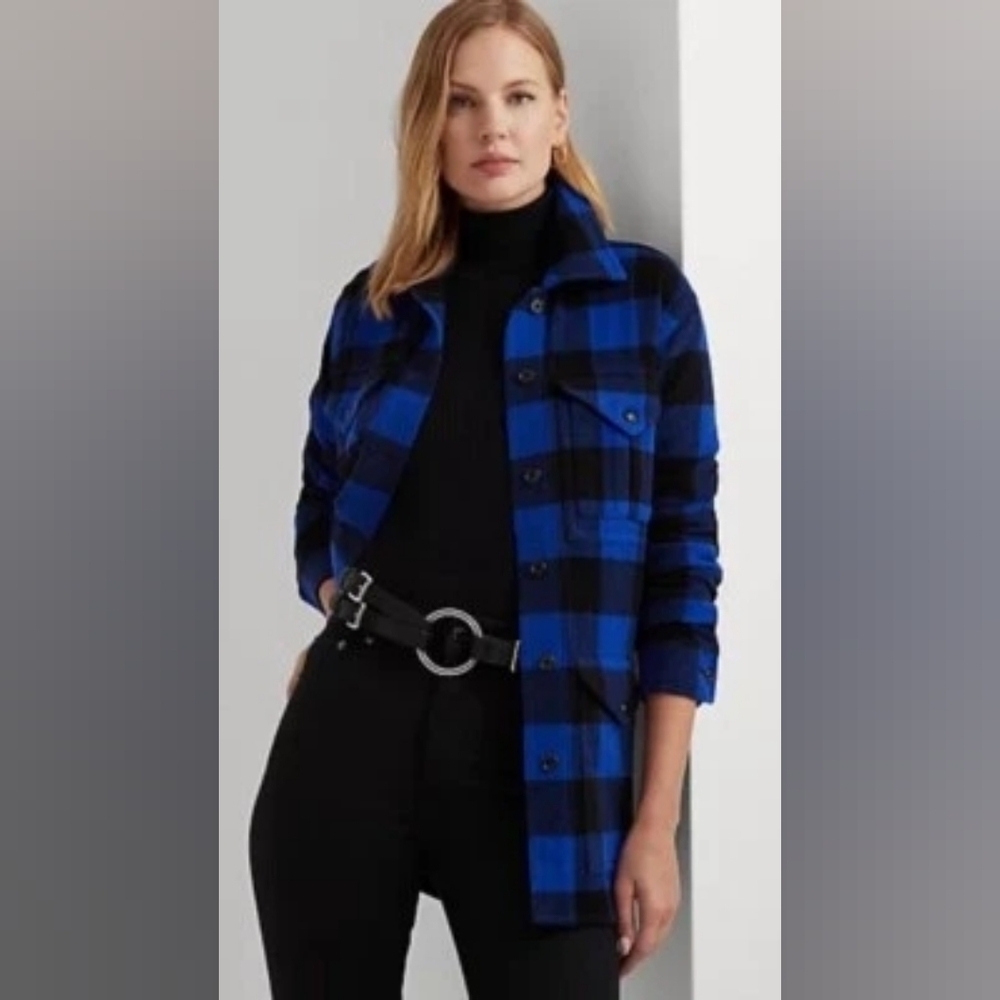 Ralph Lauren Black Label Wool Shacket Size 12